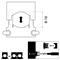 Cable mounting bracket - "UM 16" black