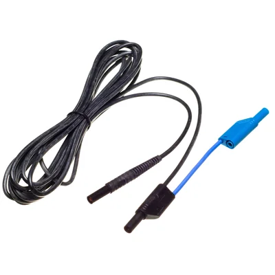 Cable negro de 5,0 m y 1 kV (conectores banana, blindado)