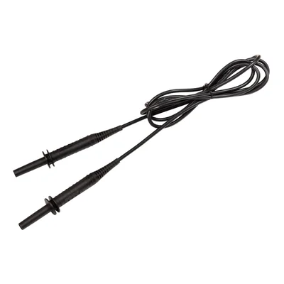 Câble noir 5 kV de 1,8 m (fiches bananes)