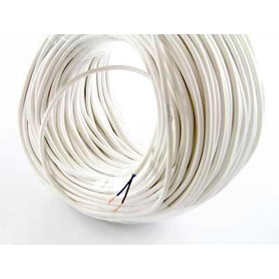 Cable OMY 2x0,5 300/300V (H03VV-F) - blanco