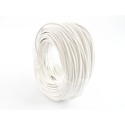 Cable OMY 2x1,5 300/300V (H03VV-F) - blanco