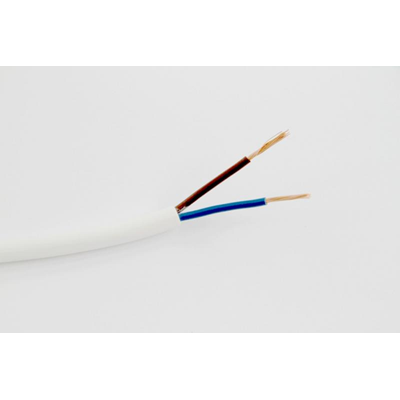 Cable OMY 2x1,5 300/300V (H03VV-F) - blanco