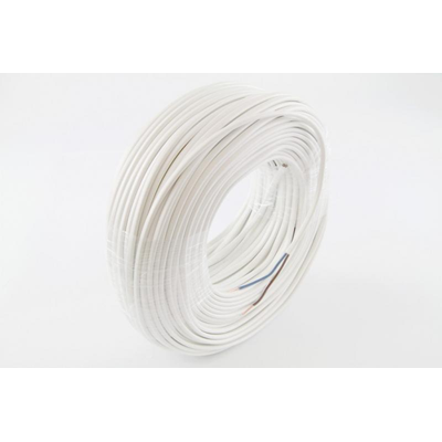 Câble OMYp 2x0,5 300/300V (H03VVH2-F) - blanc