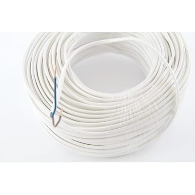 Cable OMYp 2x0,5 300/300V (H03VVH2-F) - blanco