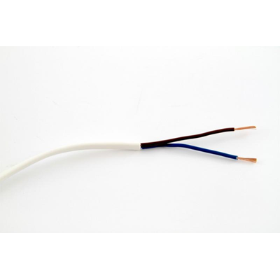 Cable OMYp 2x0,5 300/300V (H03VVH2-F) - blanco