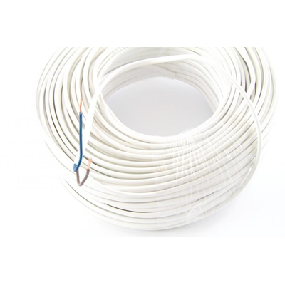 Cable OMYp 2x0,75 300/300V (H03VVH2-F) - blanco