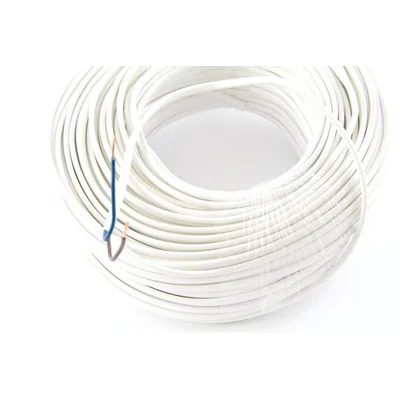 Cable OMYp 2x0,75 300/300V (H03VVH2-F) - blanco