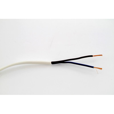 Câble OMYp 2x1,5 300/300V (H03VVH2-F) - blanc