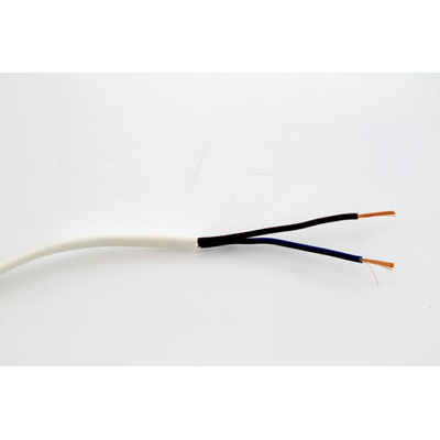 Cable OMYp 2x1,5 300/300V (H03VVH2-F) - blanco