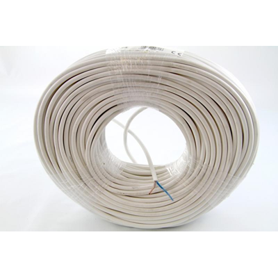 Câble OWY 2x2,5 300/500V (H05VV-F) - blanc