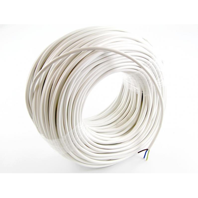 Câble OWY 3x1 300/500V (H05VV-F) - blanc