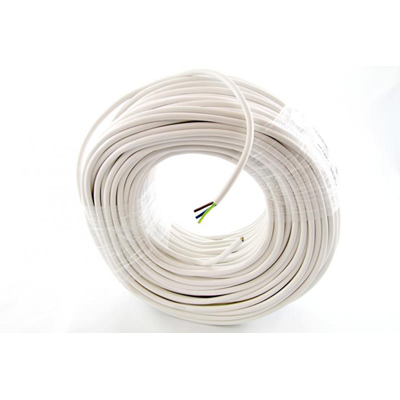 Câble OWY 3x2,5 300/500V (H05VV-F) - blanc