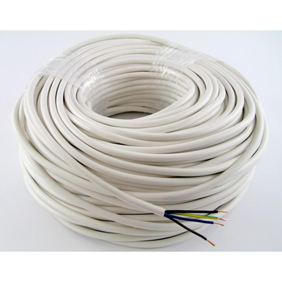 Câble OWY 4x1 300/500V (H05VV-F) - blanc