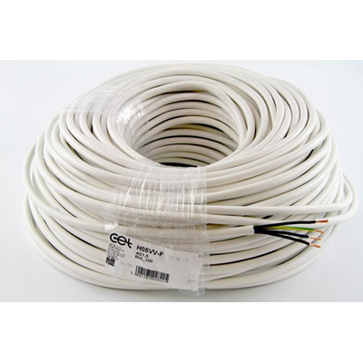 Câble OWY 4x1,5 300/500V (H05VV-F) - blanc