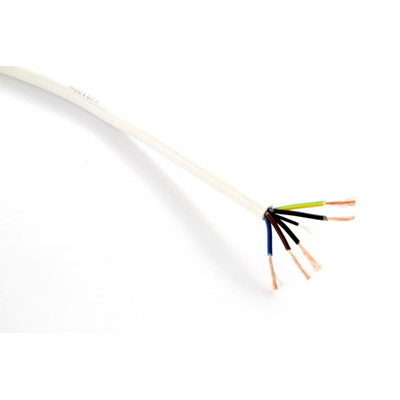 Cable OWY 5x0,75 300/500V (H05VV-F) - blanco