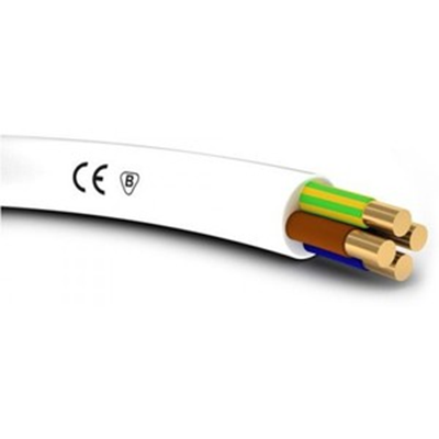 Cable para instalación permanente YDY 4x10 Żo 750V blanco HD