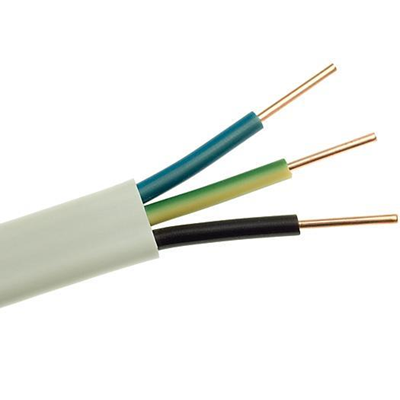 Cable para instalación permanente YDYp 3x2,5 żo 750V blanco HD308