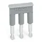 Cable puente aislado de 4 vías, gris