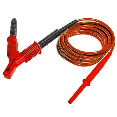 Câble rouge de 20 m, 15 kV, CAT IV 1000 V avec pince crocodile