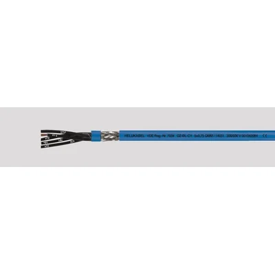 Câble souple 7x1 bleu pour zones explosibles sans conducteur de protection