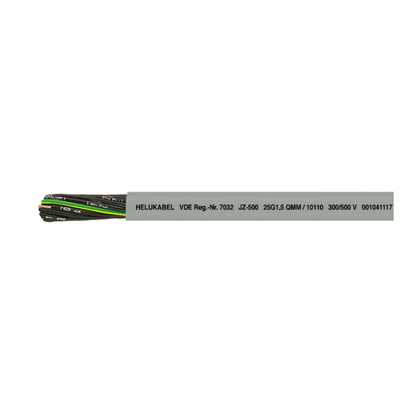 Câble souple JZ-500 12X2.5 QMM noir conducteurs numérotés