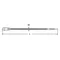 Cable tie 170x3.7 mm with eyelet white