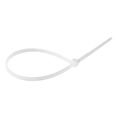 Cable tie, natural color, width 3.6mm, length 200mm, 100 pieces.