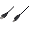 CABLE USB A/USB B M/M BLACK 5M