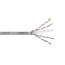 Cable UTP (U/UTP) de Emitter Net, categoría 6, 450 MHz, sólido, estándar, PVC, gris.