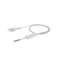 Cable with flat b/u plug, with manual switch, 2x0.5, white, length 2 m