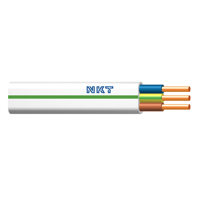 Cable YDYp 3x2,5 żo 450/750V blanco 100m