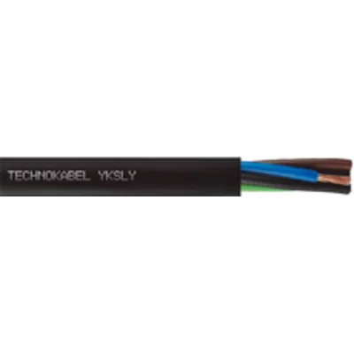Câble YKSLY 30x1.5 noir pour électronique industrielle / tension automatisme 300/300V TECHNOTRONIK
