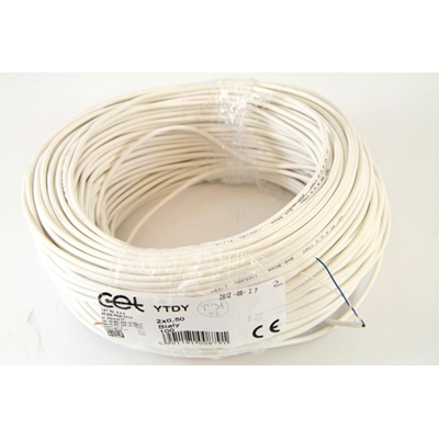 Cable YTDY 2x0,5 - blanco