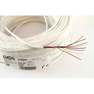 Cable YTDY 8x0.5 - blanco