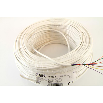 Cable YTDY 8x0.5 - blanco