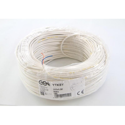 Cable YTKSY 2X2X0.5 - blanco