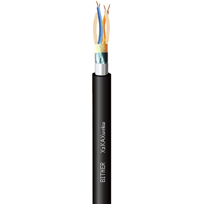 Cables for alarm and signaling systems, for laying in the ground XzKAXwekw 2x2x0.8