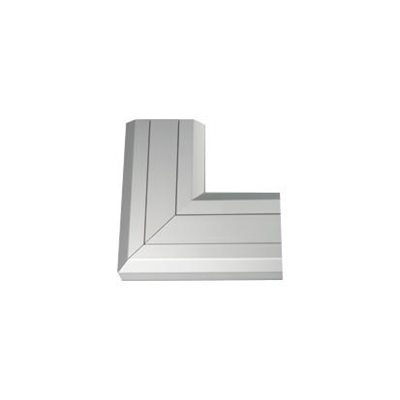 CABLOMAX Angle droit plat vers le haut 130x55mm aluminium