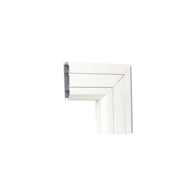 CABLOMAX Angolo retto piatto-fondo PVC 130x55mm bianco puro