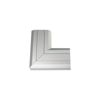 CABLOMAX Rechter Winkel flach nach oben 130x55mm Aluminium