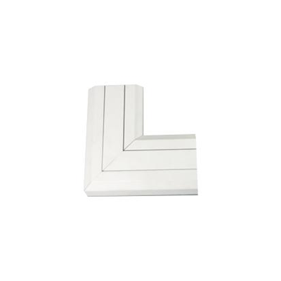 CABLOMAX Right angle flat up PVC 130x55mm pure white