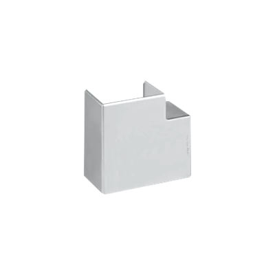 CABLOPLUS Angolo retto piatto 130x55mm alluminio