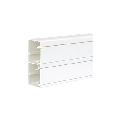 CABLOPLUS Canale installazione in PVC 130×55mm 2 camere 2m bianco puro