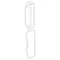 Cabloplus stiffening plug (incl. 90x55 duct), pure white