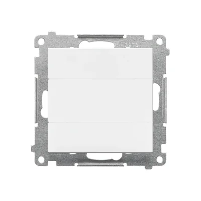 Cache-cadre Simon 55 WMDZ-711X11-111 (module). Fixation par clips ou vis ; blanc mat