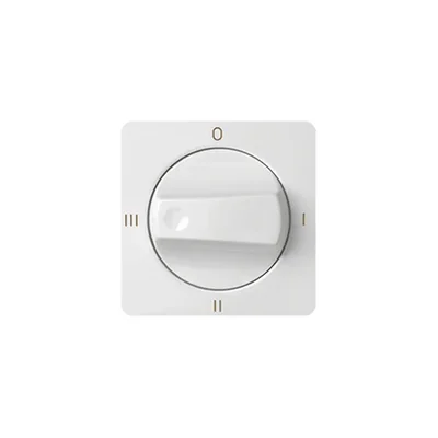 Cache interrupteur bouton (4 positions) blanc