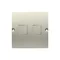 Cache pour prises IT sur Keystone flat double beige