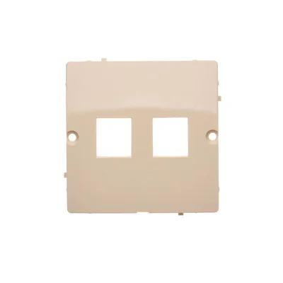 Cache pour prises IT sur Keystone flat double beige