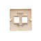 Cache pour prises IT sur Keystone flat double beige
