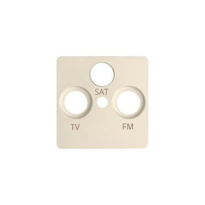 Cache prise R-TV-SAT beige